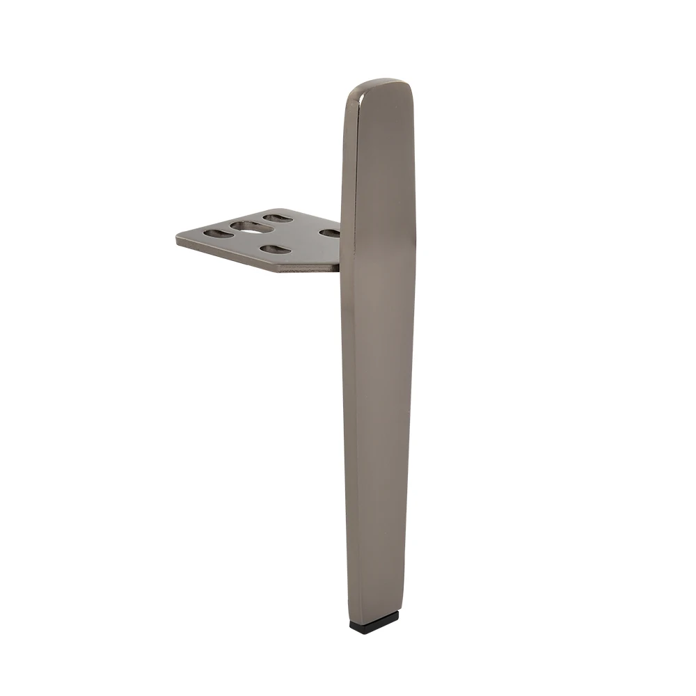 Manufacturers factory new design cheap sofa leg matte black metal Height 150mm sofa legs