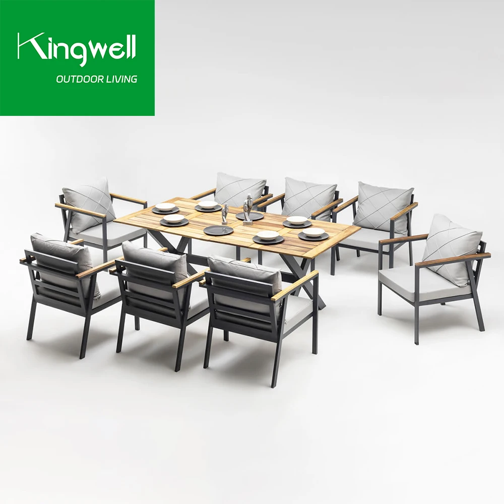 Luxury and fashion outdoor furniture waterproof outdoor furniture garden chair metal frame patio furniture