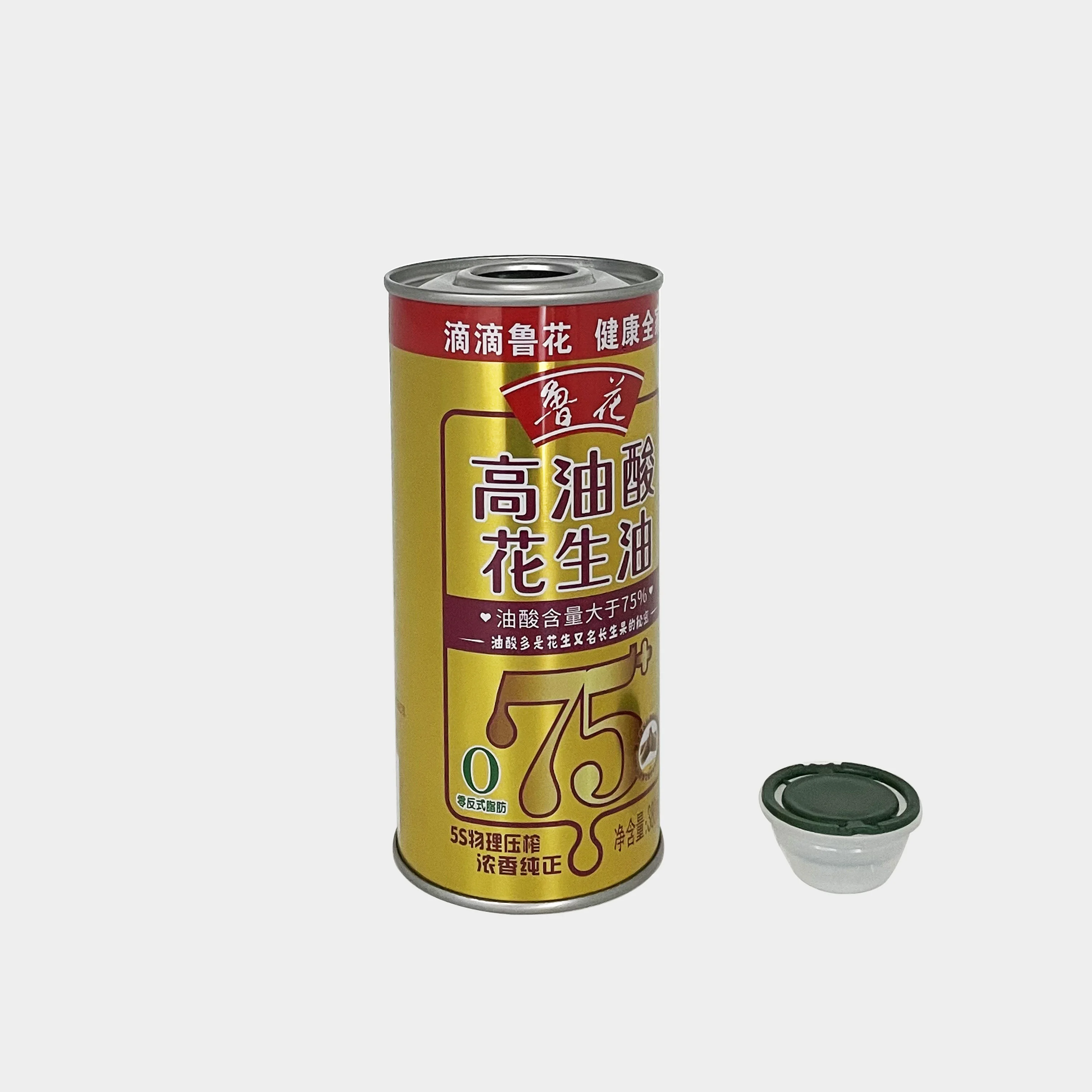 Factory Price 380mL Olive Oil Packaging Food Grade Tin Can for Olive Oil Peanut Oil