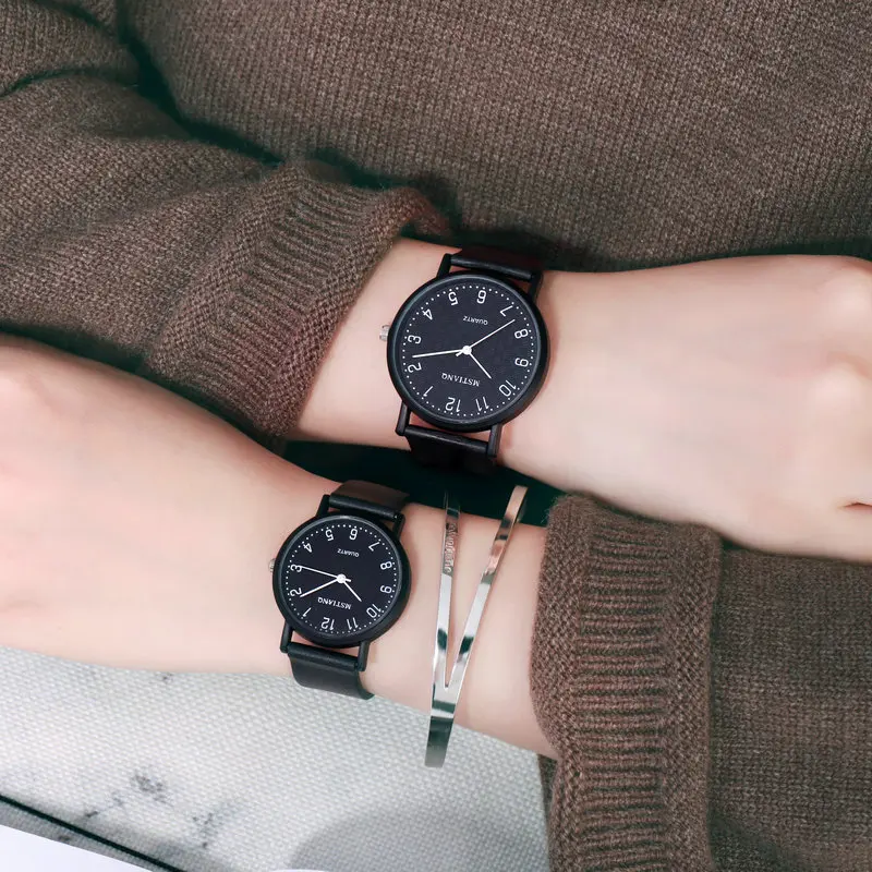 2022 Wholesale New Design Fashion Unisex Factory OEM Couple Simple Watch Minimalist Custom Logo Watch