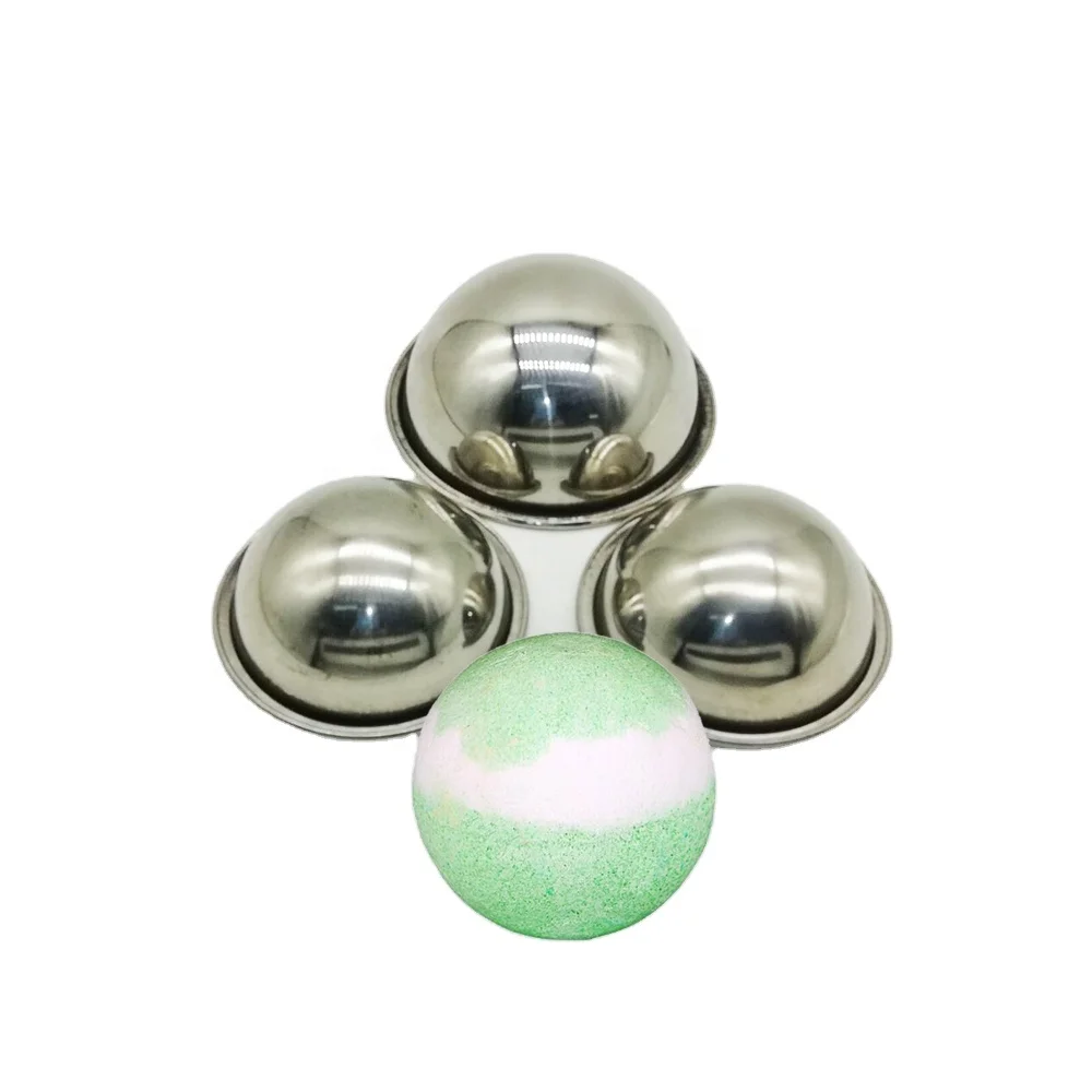 Bath Bomb Ball Molds Stainless Steel hemisphere Cake Pop Bath Fizzy Maker 70mm 80mm