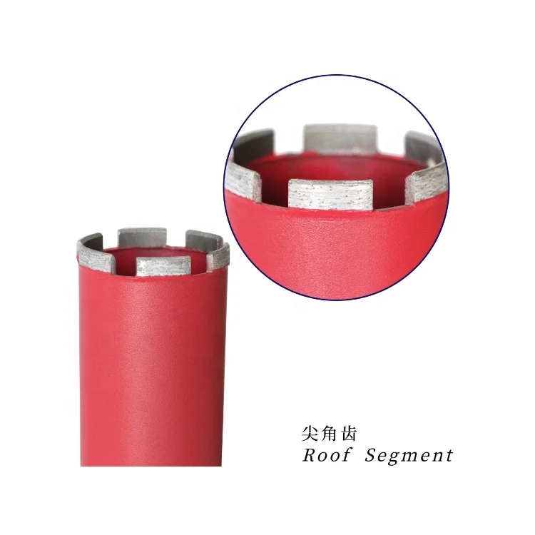 OEM Customizable Diamond Core Drill Bit Segment Concrete Reinforced Tool Parts for Granite Marble Basalt Cutting Drilling