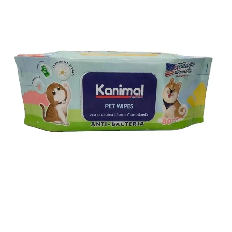 70 шт милые влажные салфетки для домашних животных для собак и кошек, разглаживающие влажное полотенце для домашних животных, товары для чистки и ухода за домашними животными, кисти, Сумка с верхней крышкой