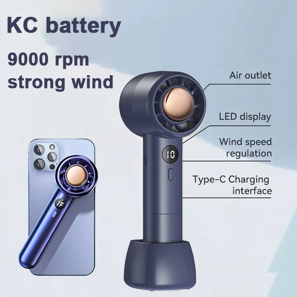 OEM Desktop Fan Handheld Mini Powerful Small Personal Portable Fan Speed Adjustable USB Electric Eyelash Cooling Fan