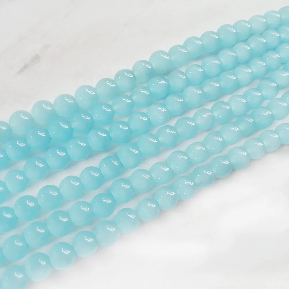 Small Size Clear Glass Assortment Color Crystal Wholesale Solid Round Beads for Jewelry Making