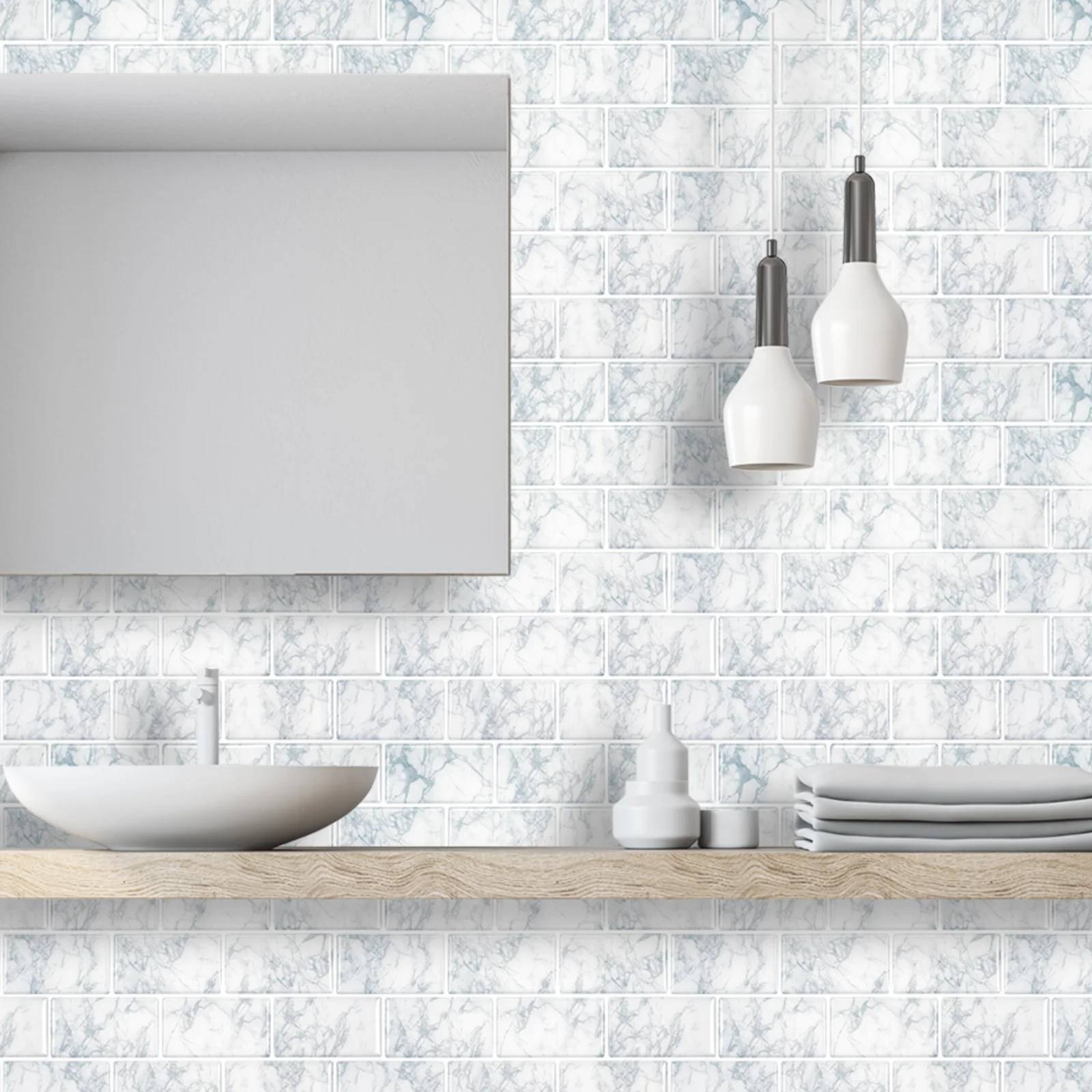 Пользовательские 3d пилинг и палка кухонная плитка настенная бумага самоклеящаяся