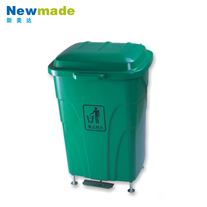 Commercial Jumbo Garbage Can with Pedal and metal stand  for medical garbage disposal garbage sorting H0615