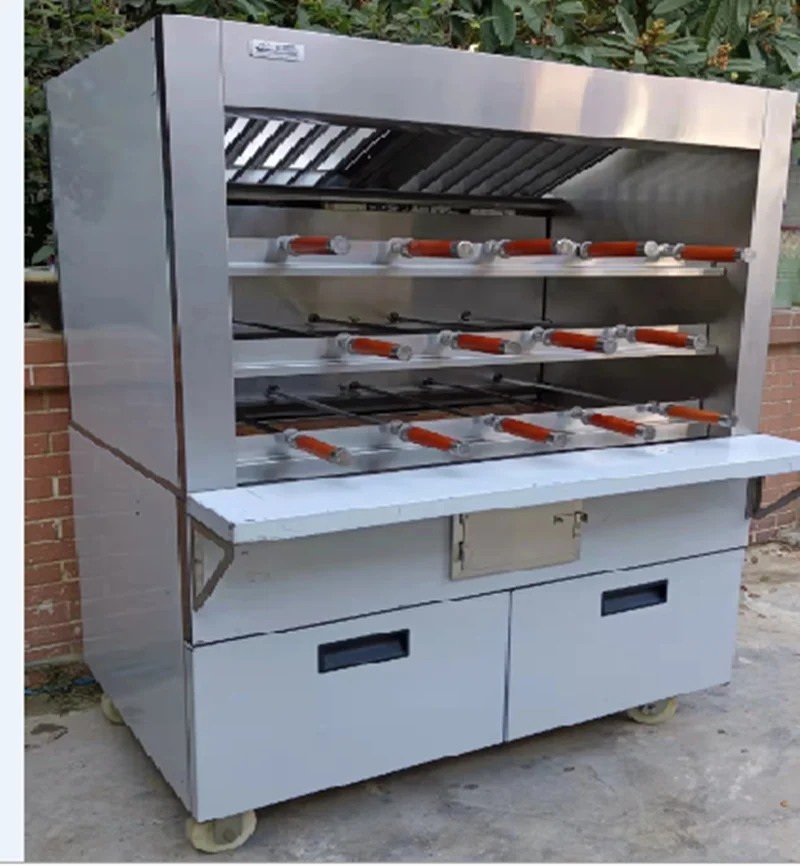 Крупный уголь средний бразильский Электрический нагревательный гриль Shawarma газовый Латиноамериканский для барбекю