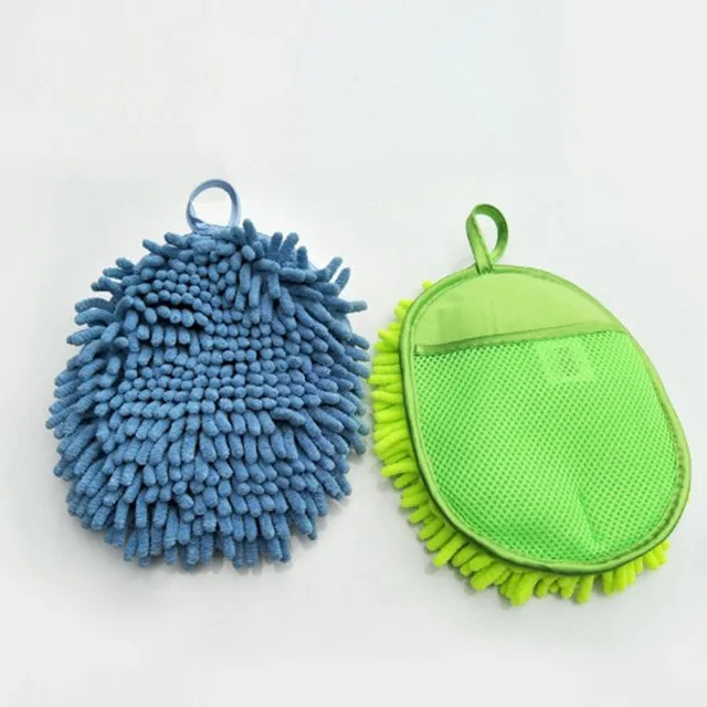 Авто блеск 2 в 1 микрофибра синель моющийся рукавица