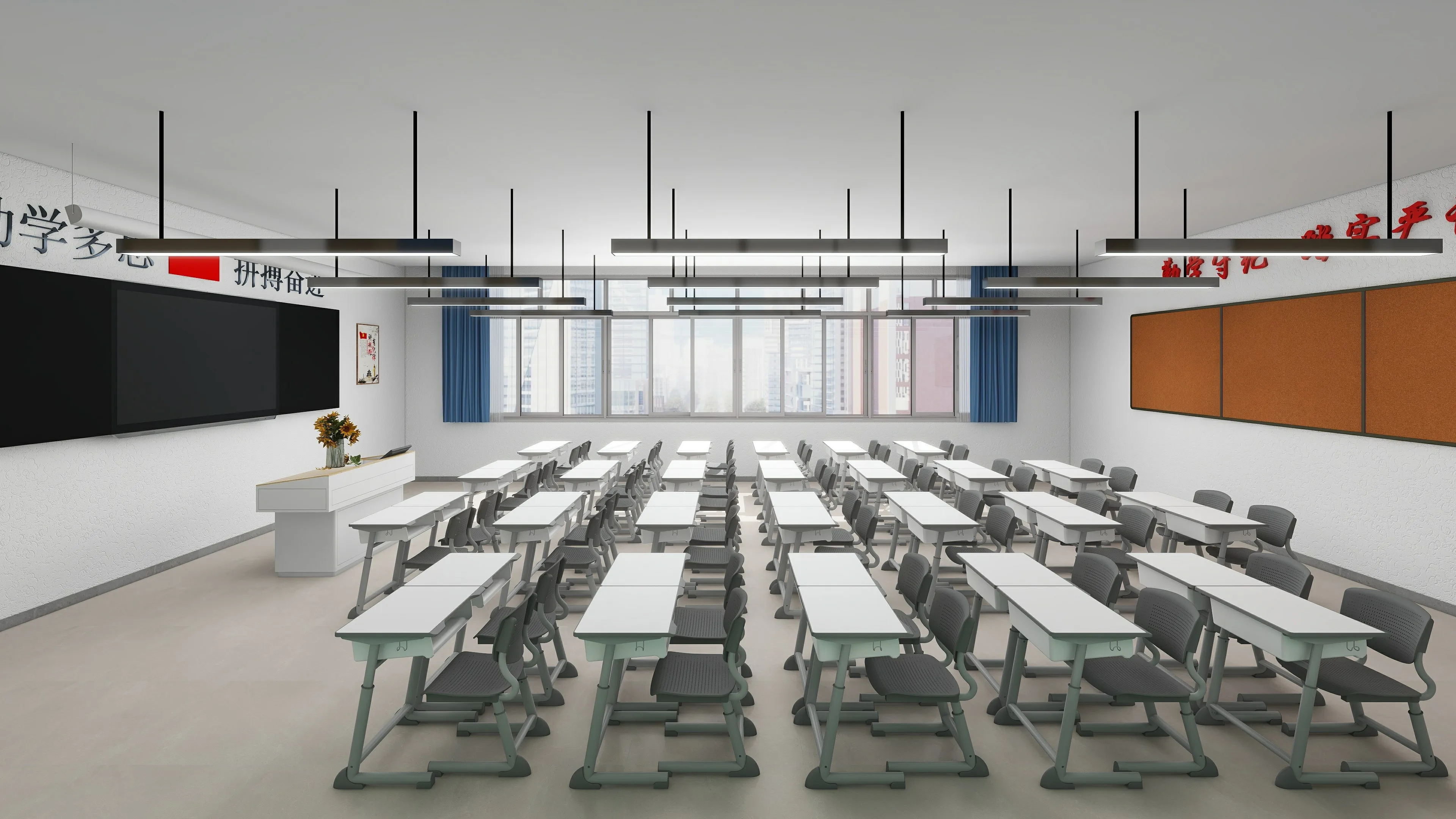 Furniture Primary School Single Table Seat Adjustable Study Student Desk And Chair For Kids