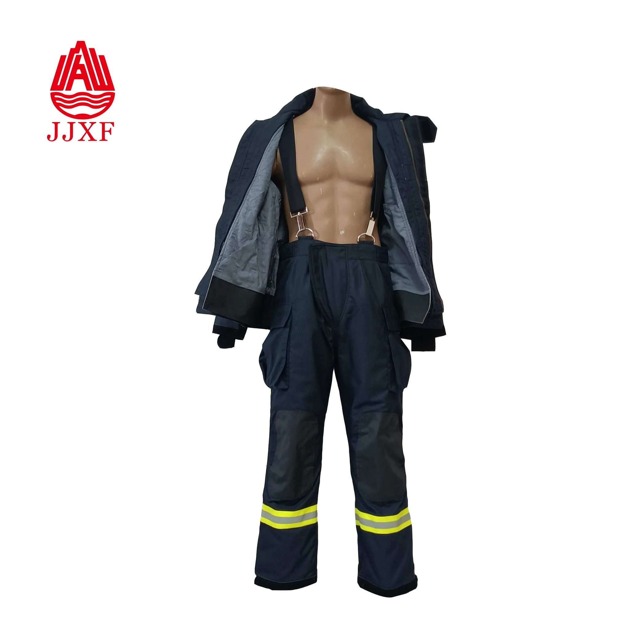 4 layers flame resistant fire gear dupont fireman suit firefighter jacket