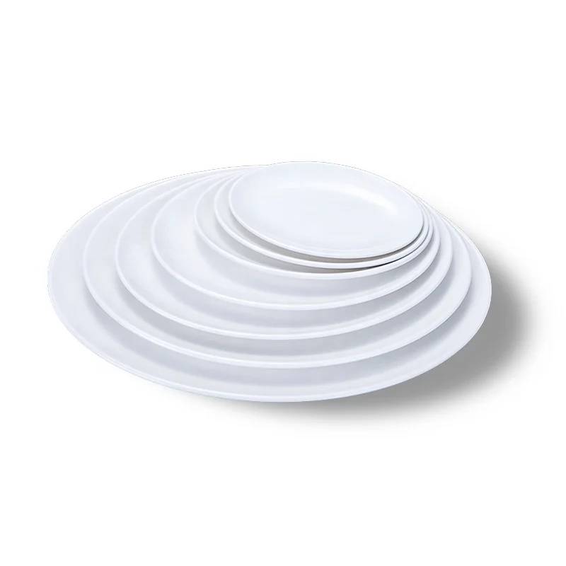 
China supplier Melamine tableware Wholesale fish plate oval restaurant used multiple sizes fish plate set usa 