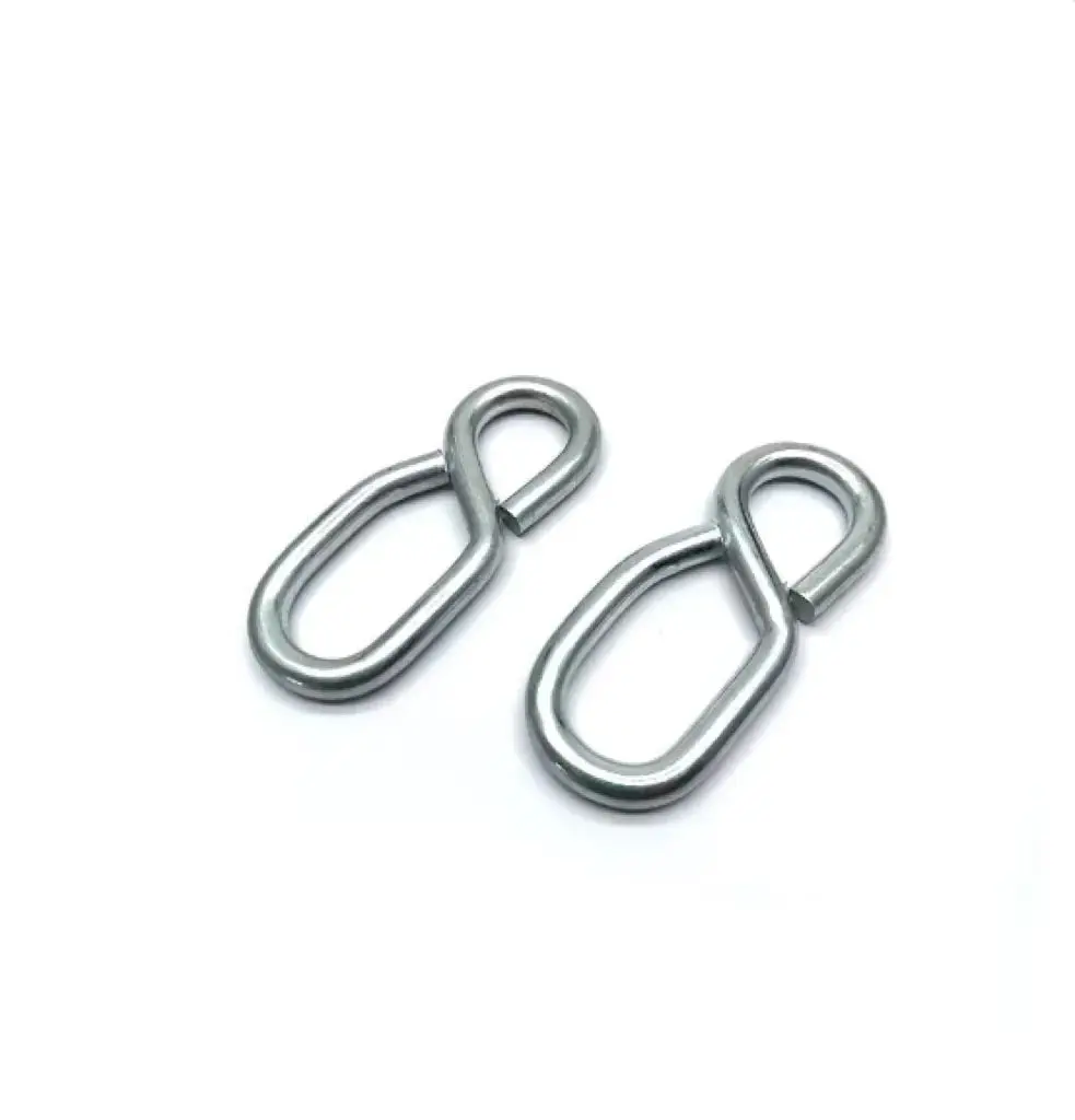 JRSGS Customized High Quality Rope Wire 8 Shaped Hook Steel Snap Hook Carabiner Rigging hardware hammock hook