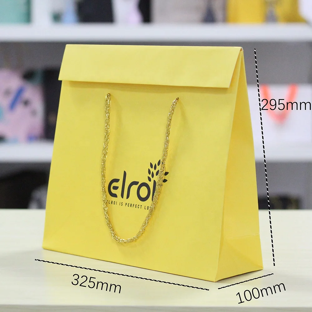 2019 Creative Custom Printed Your Own Logo White Brown Kraft Gift Craft Shopping Paper Bag With Ribbon Handles