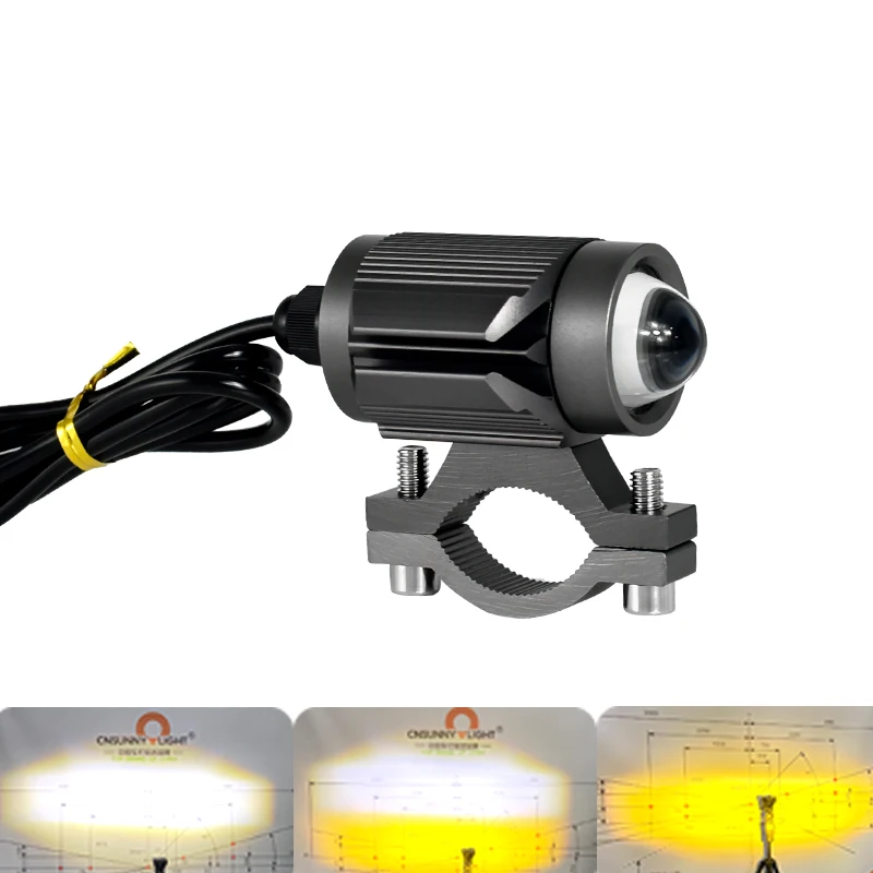 
Tri Color Mini Driving Light Motorcycle Lighting Faro Luces Led para Moto Others Car Light Accessories Headlight for Motorcycle 
