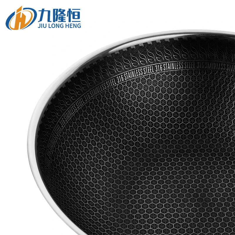 Best Sale 30cm 32cm China Traditional No-stick Stainless Steel Insuction Stove Wok For Gas Stove