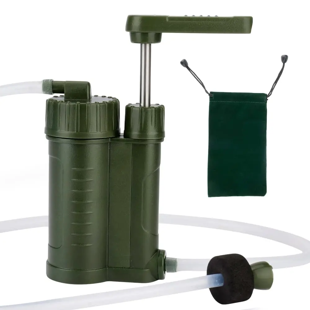 Camping Tool 0.1 micron water filter Outdoor Survival Water Filter System Portable Hand Pump Water Filter