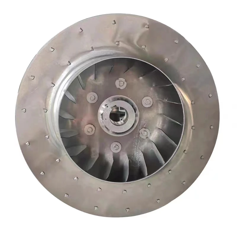 Oil suction and dust exhaust fan impeller custom dust removal oil mist wind impeller custom vacuum cleaner aluminum wind wheel