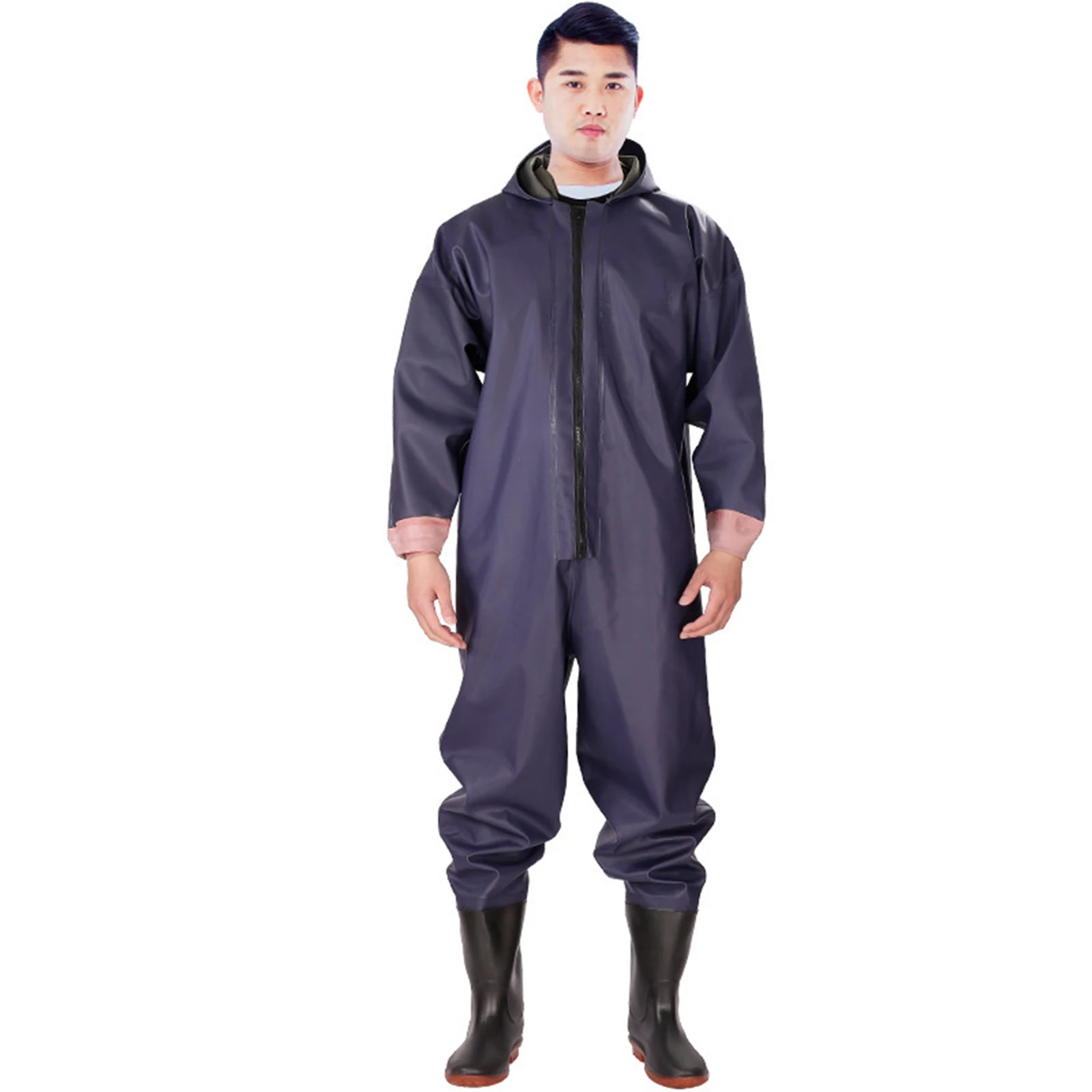 TOPlIND Waterproof jumpsuits Hot Welding Splice Sealed Waterproof and Rain-Resistant  Comfortable chest Waders for Fishing