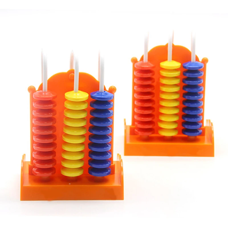 Counting Frame Plastic Toys Beads 5 Row Abacus Colorful Maths Calculation Tool Maths Learn Aid