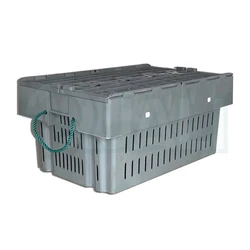 100% Virgin Polyethylene Floating Plastic Lobster Crate Seafood Plastic Storage Container With Lid