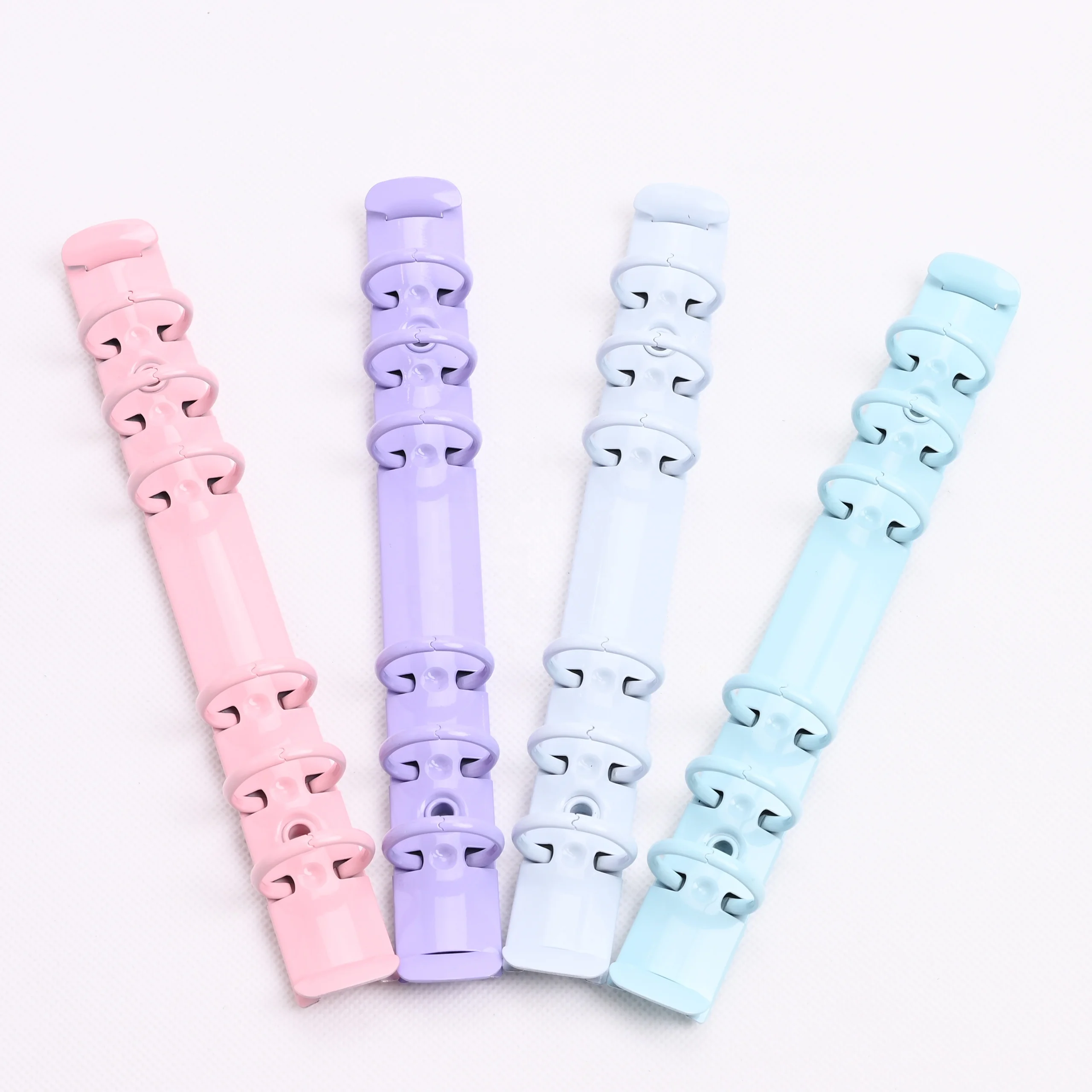 Wholesale High Quality Multi-sized Colorful O-Shaped 3 6 9 Ring Binder with Switch Loose Leaf Binder Clip For Budget Binder