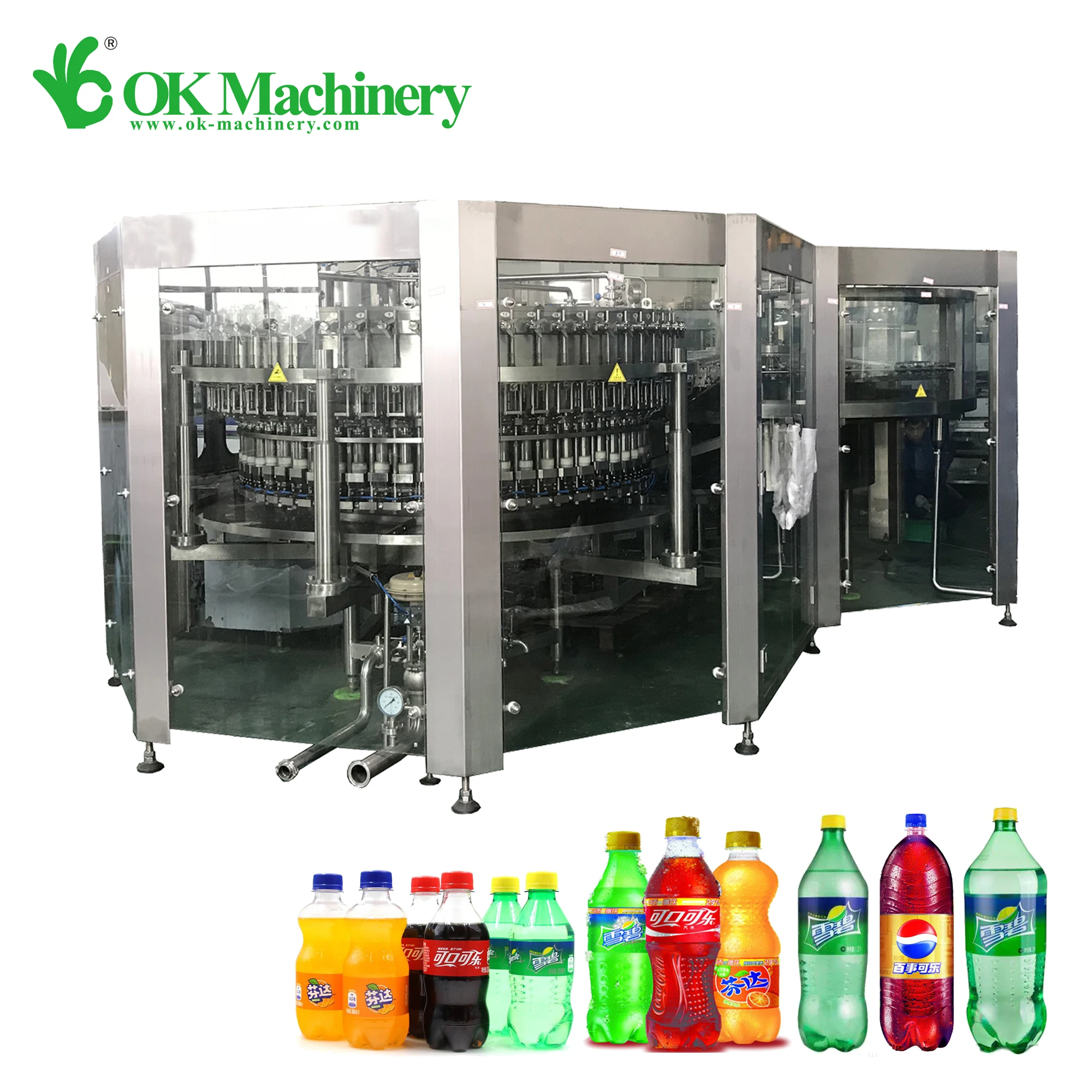 Factory Price Automatic Small Bottle Soft Drinks Coco Coke Coca Pepsi Cola Filling Making Production Machine