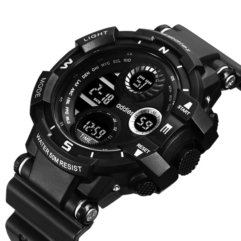 aidis cheap large display  other 30m waterproof sport fashion  Digital Watches for men own logo alibaba.com