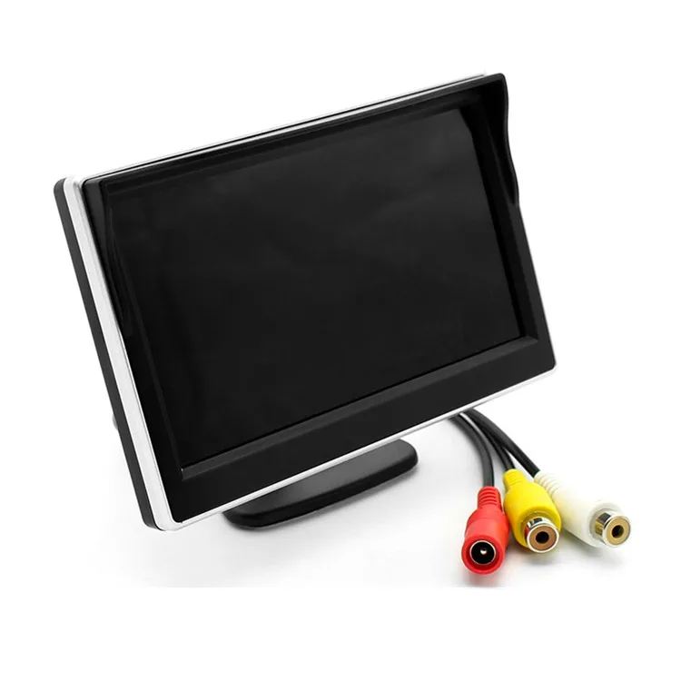 Best Quality 5inch 800*480 2AV Mini Car Monitor 12V-24V For Car Rearview