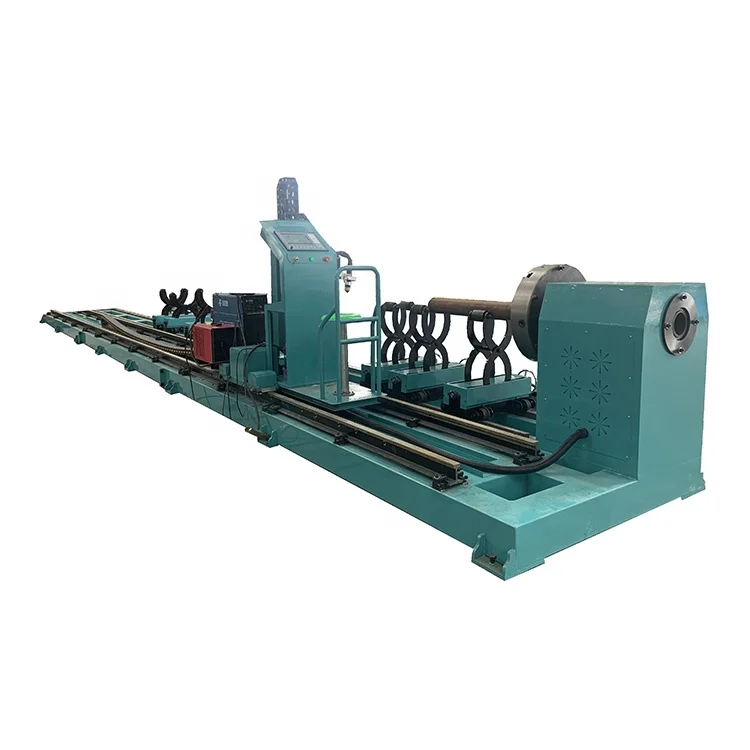 Fully Automatic Heavy 4 Axis Cnc Plasma Round Pipe Metal Plasma Cutting Machine with bevel cutting