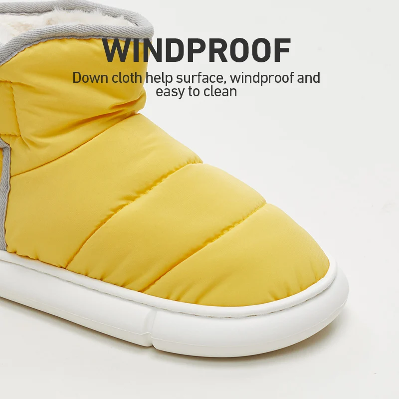 UTUNE Hot Sale Fluffy Women Boots Warm Imitated Fur Closed Toe Home Bedroom Winter Slippers Shoes Custom Logo