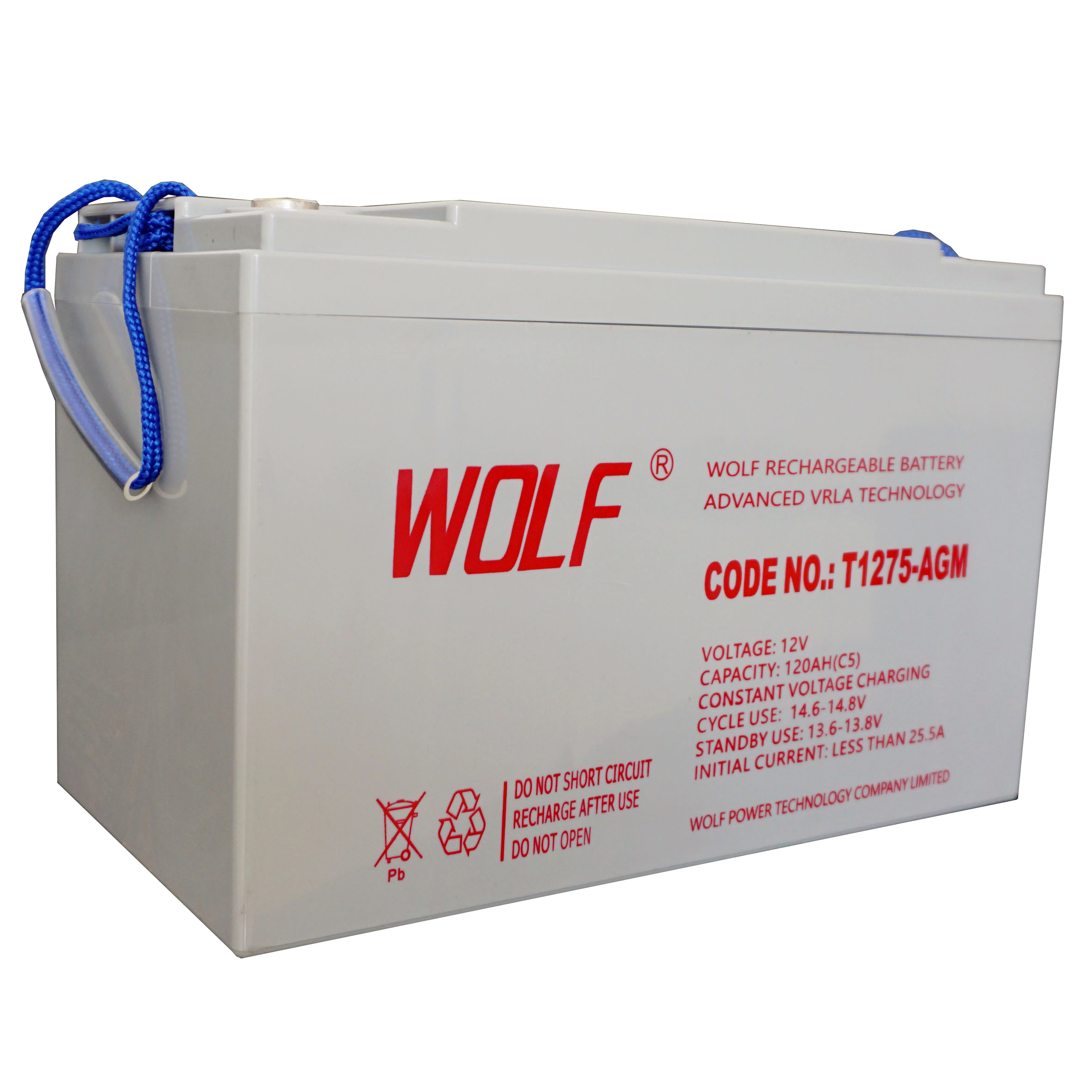 12V 150ah T1275 Deep Cycle Agm Battery for Golf Cart