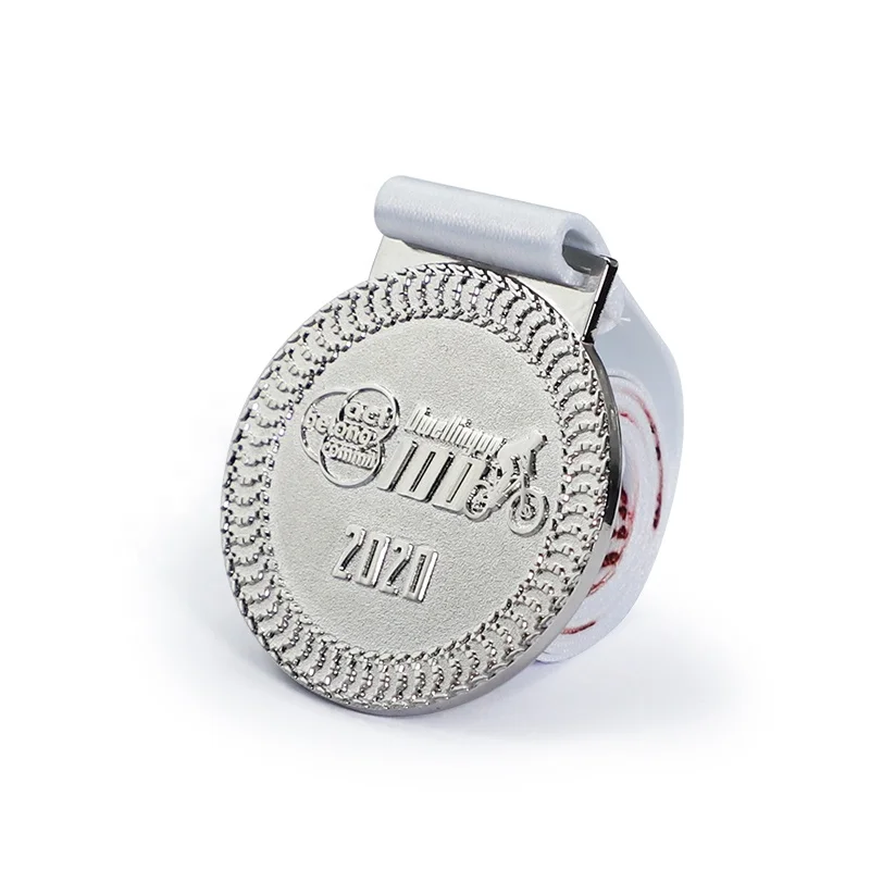 Wholesale Sport Award Metal Craft Medal Matte Finish with Custom Ribbon for Medal