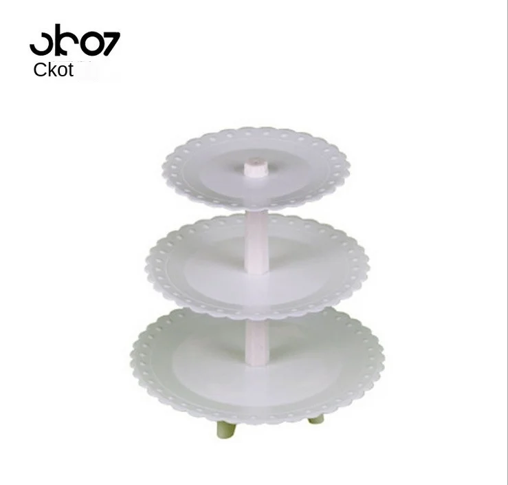 3 layers of plastic rack wedding cake baking cake tools - three layer assembly detachable shelving shelf