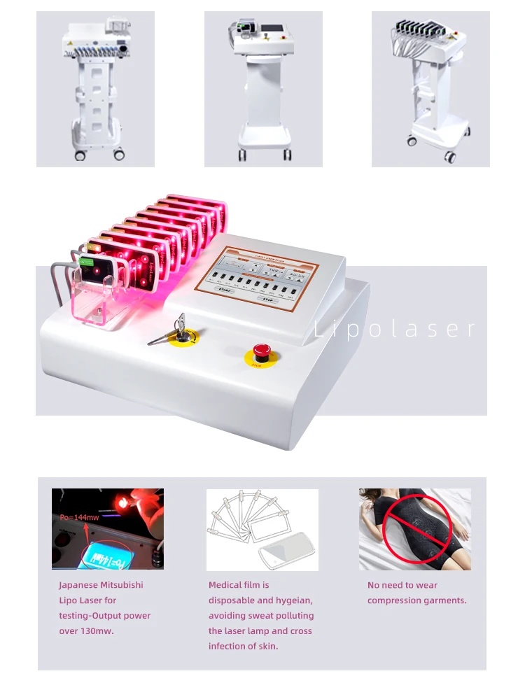 Professional Japanese Laser Diodes lipo Laser Slimming Lipolaser Rapid Slimming Machine