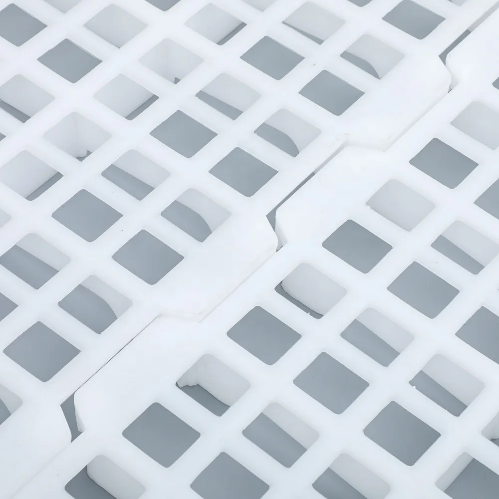 Durable sturdy chemical Resistant 1000*500 mm Poultry chicken Plastic Slat Floor For Chicken Coop