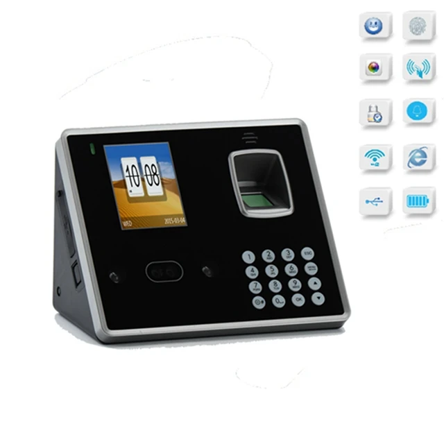 Biometric finger print scanner access control reader ard tcp ip rfid time and attendance face recognition system device with sms