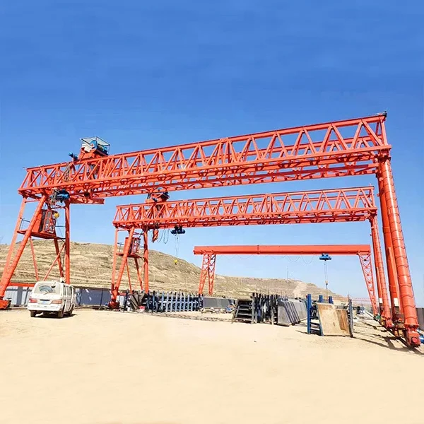 100 ton 120 ton truss remote control double girder gantry cranes for harbor freight