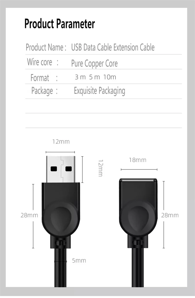 usb Extension Cable- (8)