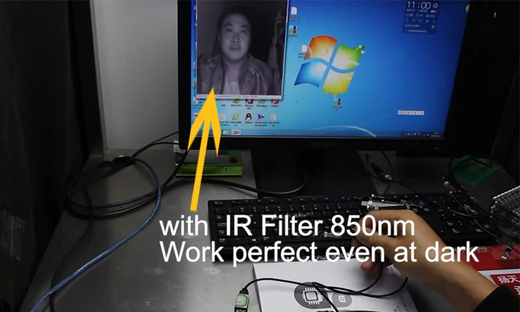 Factory Customized Global Shutter Low Power OV7251 120fps 1/7.5inch B&W CMOS VGA 640 x 480 Image Sensor Infrared Camera Module