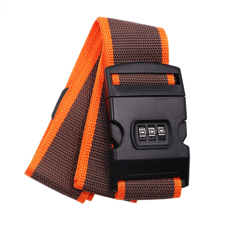 Factory High Quality Luggage Belt Strap Tape Polyester Webbing Strap For Bag Luggage Suitcase Strap With Passcode Lock