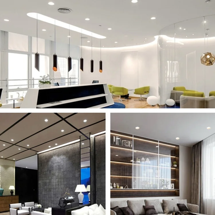 Wholesale 3w 4w 6w 9w 12w 15w 18w 24w LED Dimmable Round Flat Panel Light slim LED Panel For Home Office