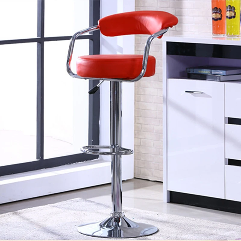 Round Bar Stool With Back Swivel Modern Bar Stools High Chair Stools For Heavy People Counter Bar Chairs