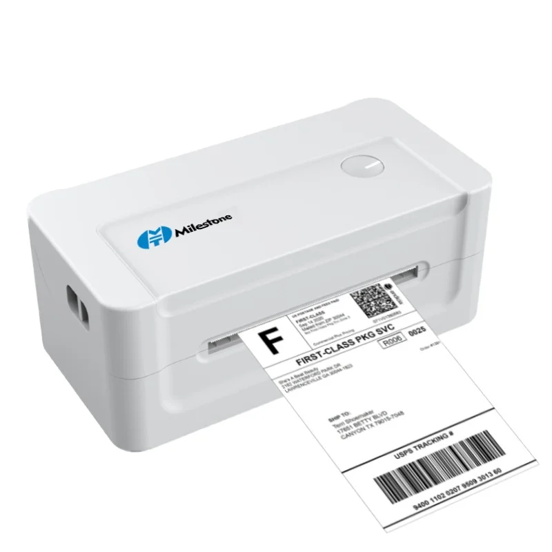 Milestone MHT-L1081 4inch 4*6 104mm Thermal Shipping Label Printer USB Blue  tooth Barcode Printer