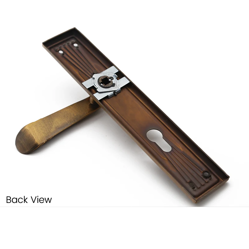 Factory Customized Iron with Aluminum Alloy Panel Door Handle