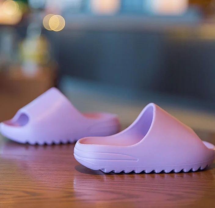Drop Shipping Custom Colorful Inspired Kids Yeezy Slides Sandals Yezzy With Strap For