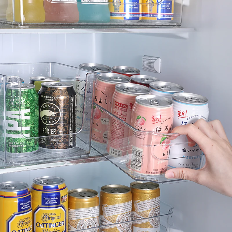 Fridge Organizers and Storage Clear Bins, Kitchen Storage Bins for Pantry, Cabinet Refrigerator Organizer Bins