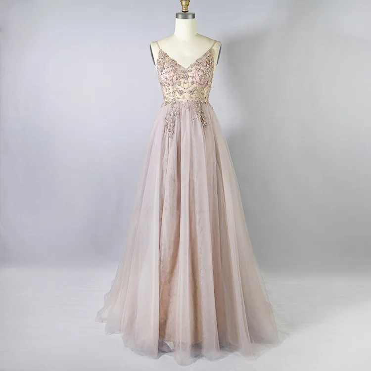 
Vestido elegantet luxury deep V neck backless lace appliqued wedding dress bridal gowns gowns evening dresses 