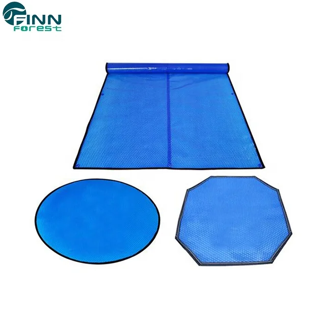Blue color hard plastic ground bubble swimming pool cover