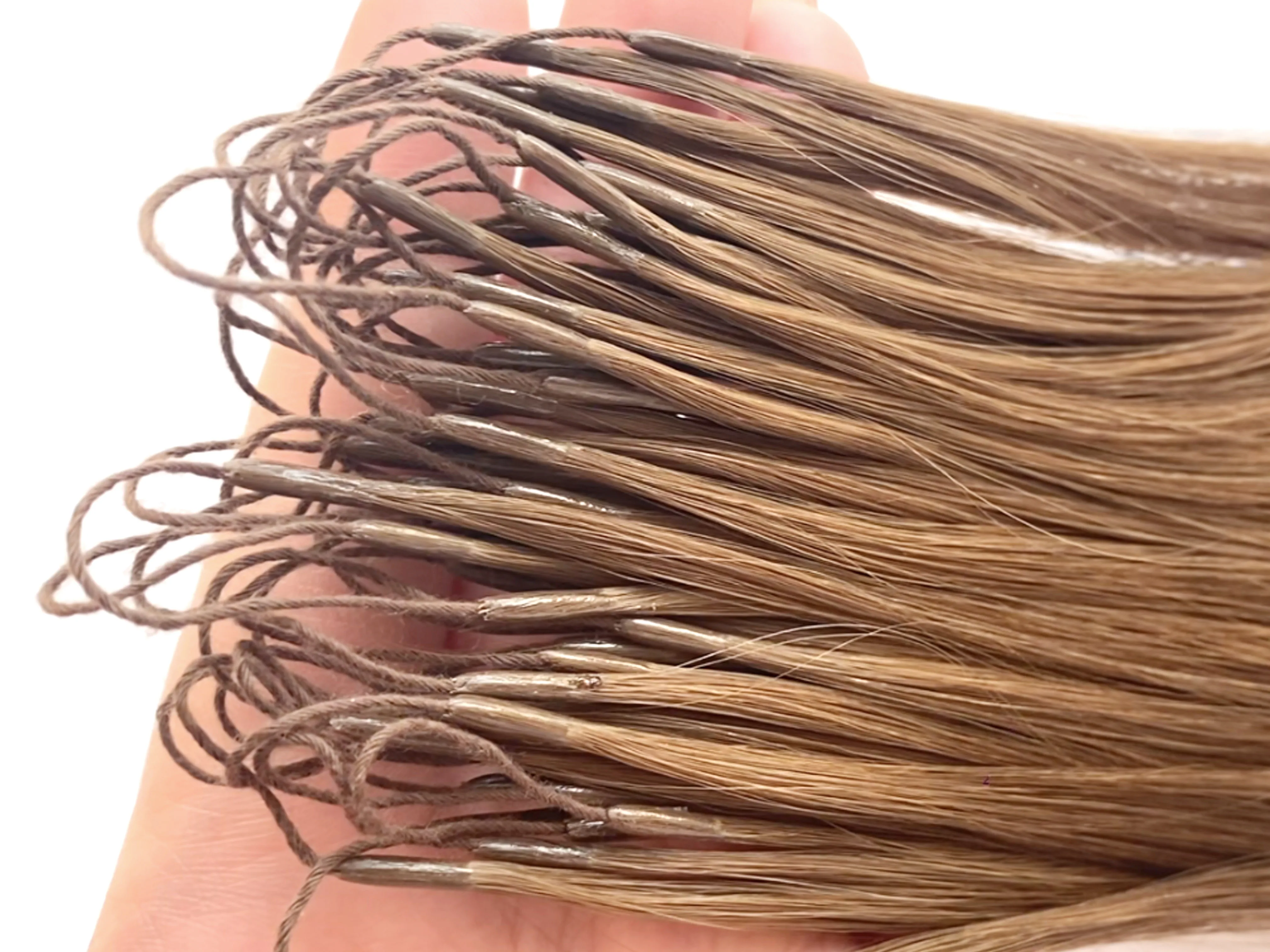 Haiyi Double Drawn I Tip Human Hair Extension Dark Brown Prebonded 100% Remy i-Tip Hair Extensions